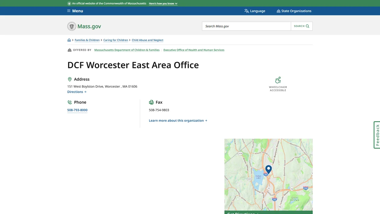 Department Of Children And Families (Worcester East) - Worcester, MA