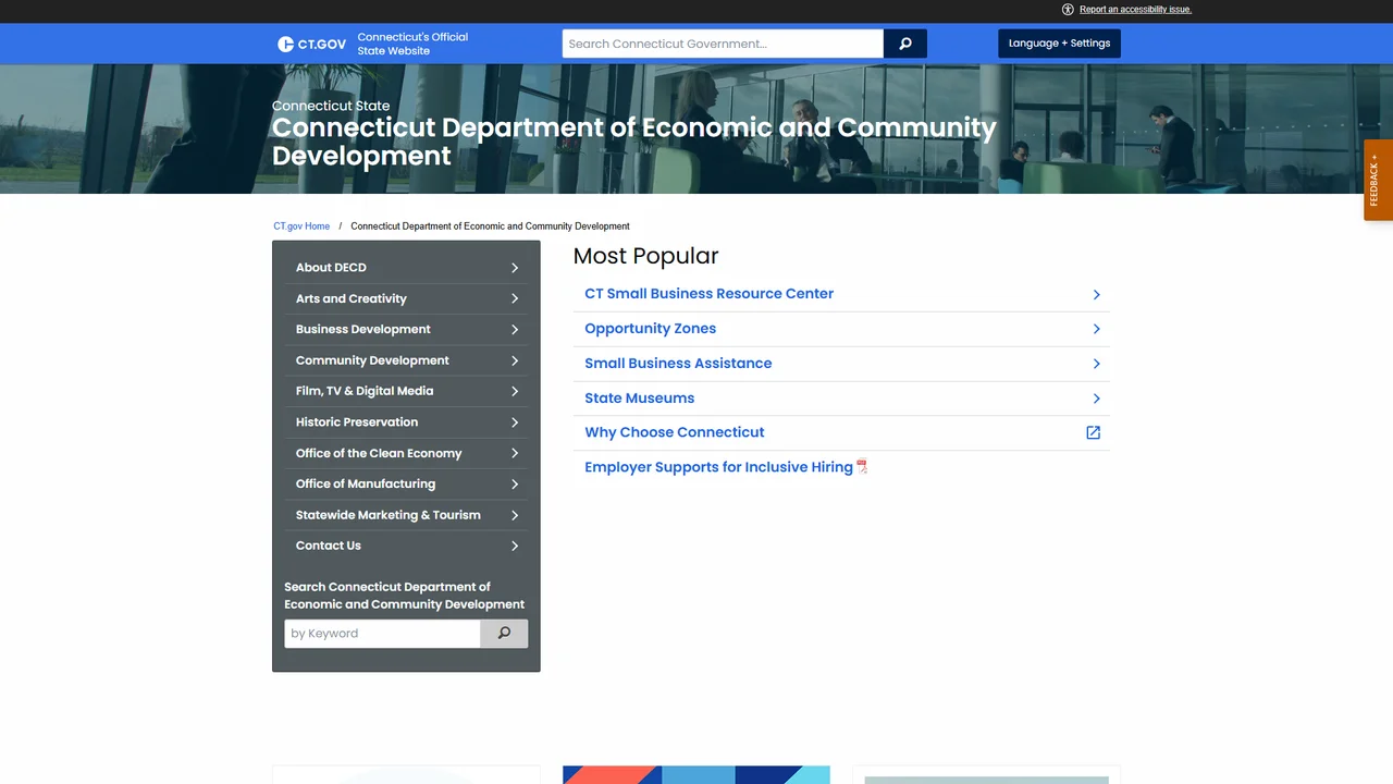 Department of Economic and Community Development - Hartford, CT