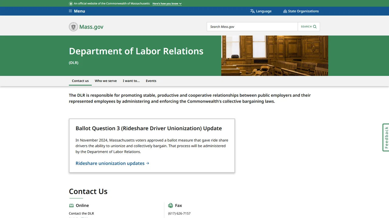 Department of Labor Relations - Boston, MA