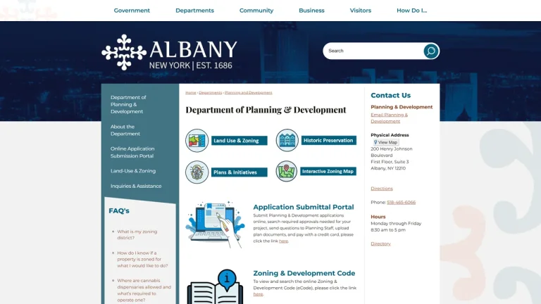 Department of Planning and Development - Albany, NY
