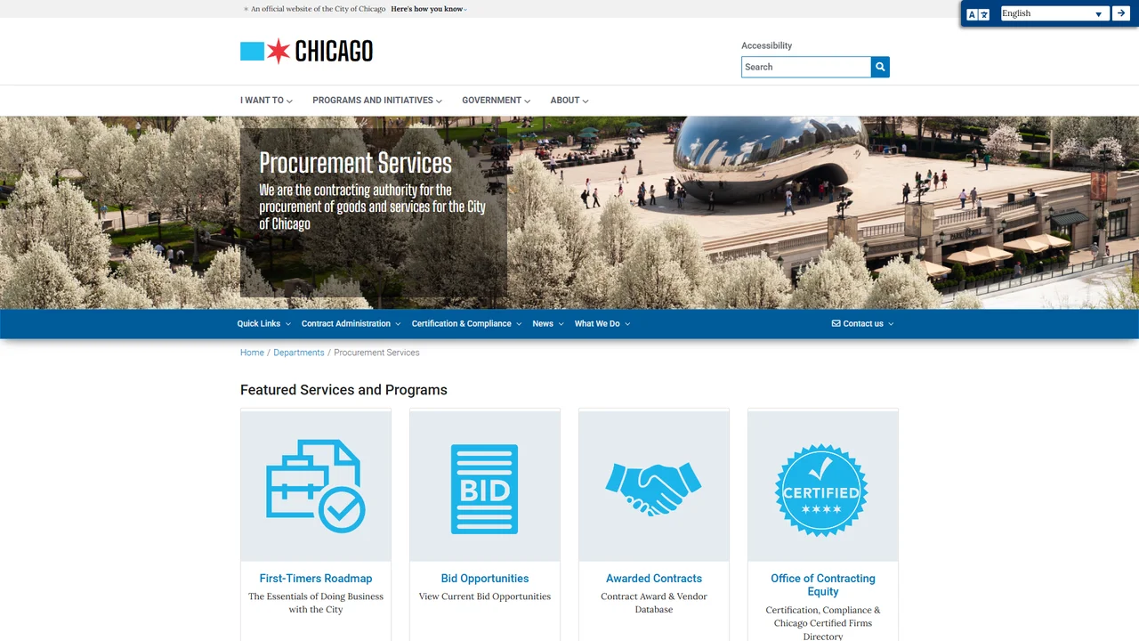 Department of Procurement Services - Chicago, IL