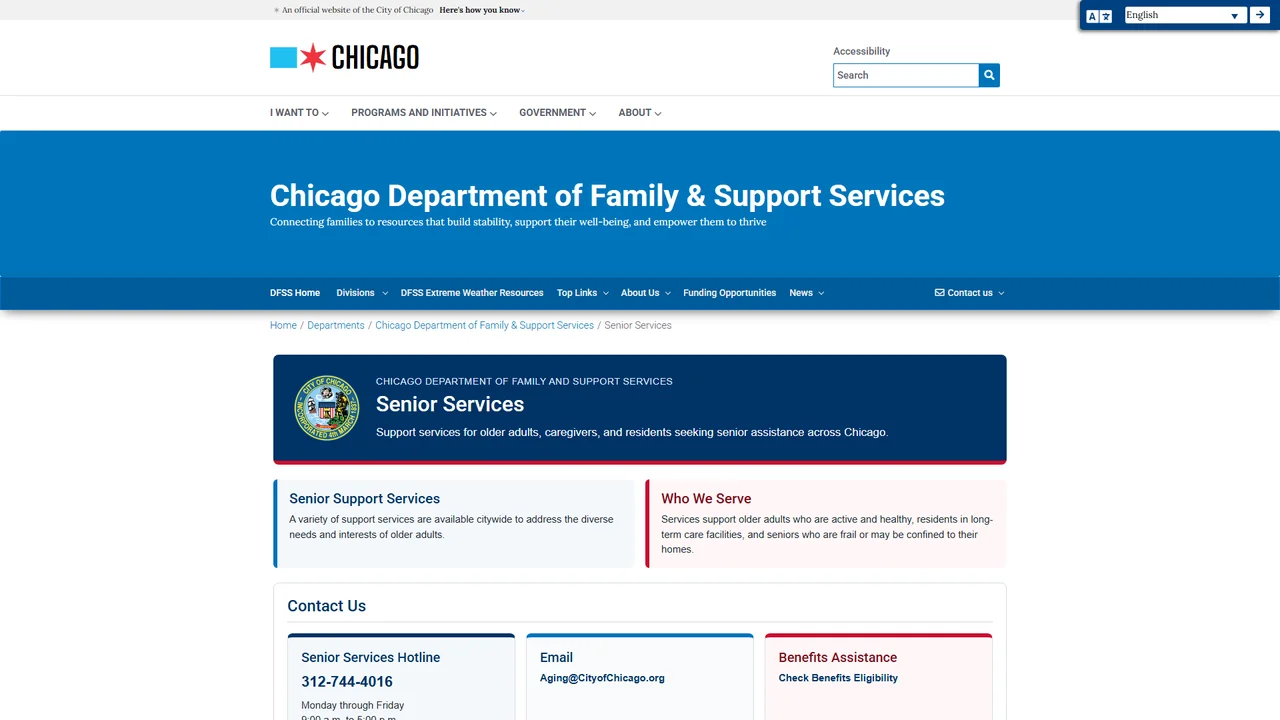DFSS Senior Services Division - Chicago, IL