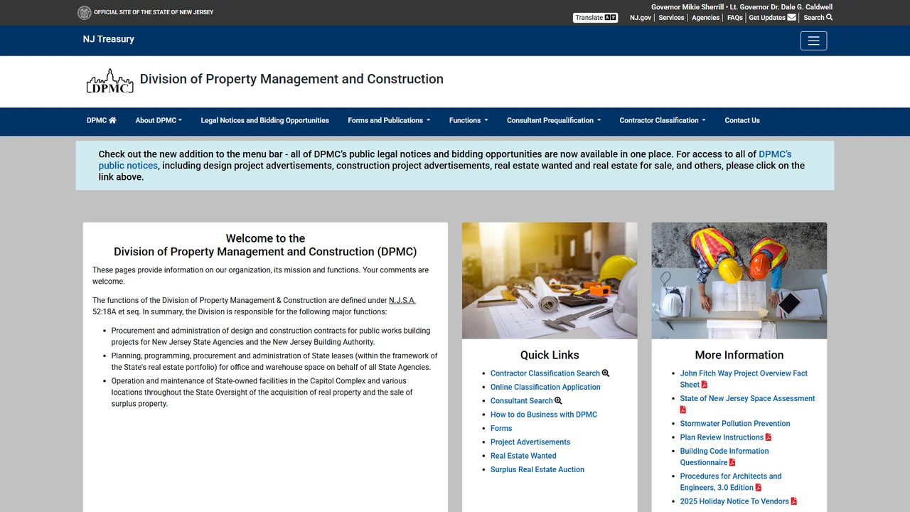 Division of Property Management and Construction – Trenton, NJ