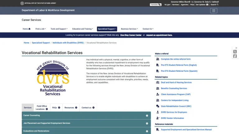 Division of Vocational Rehabilitation Services - Trenton, NJ