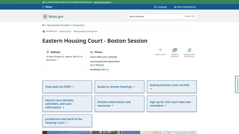 Eastern Housing Court - Boston, MA