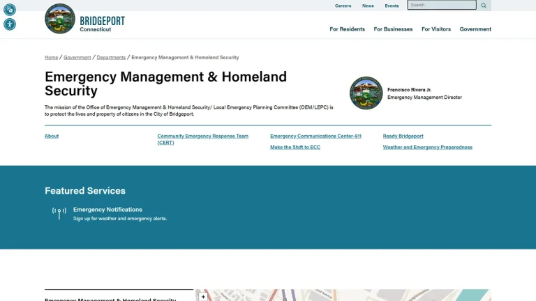 Emergency Management & Homeland Security - Bridgeport, CT