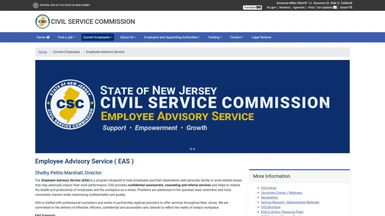 Employee Advisory Service (Civil Service Commission) - Trenton, NJ