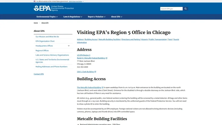 Environmental Protection Agency - Chicago, IL