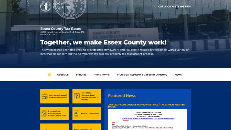 Essex County Board of Taxation - Newark, NJ