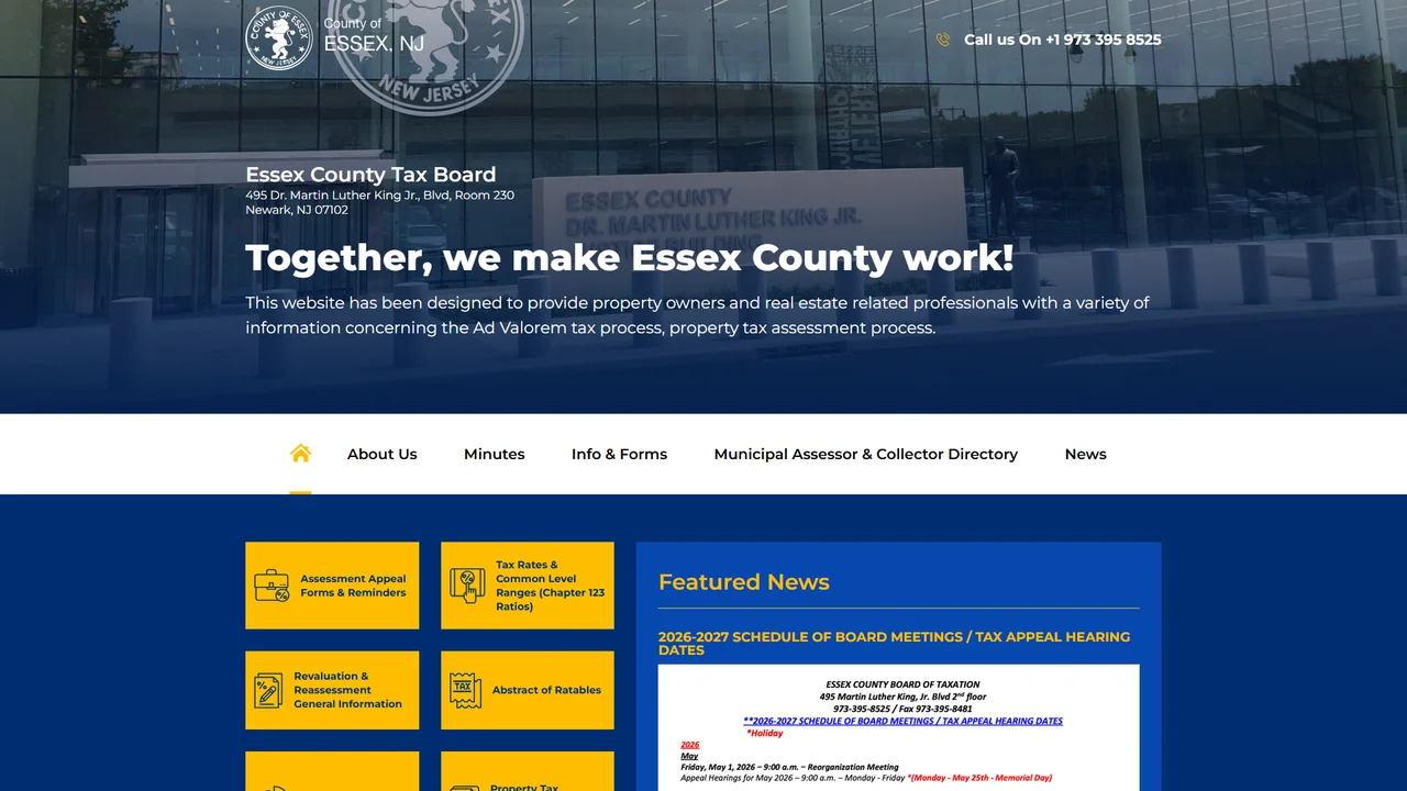 Essex County Board of Taxation - Newark, NJ