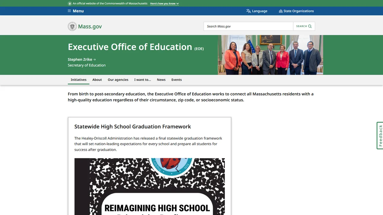Executive Office of Education - Boston, MA
