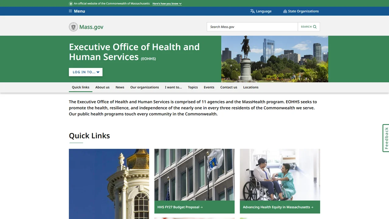 Executive Office of Health and Human Services - Boston, MA