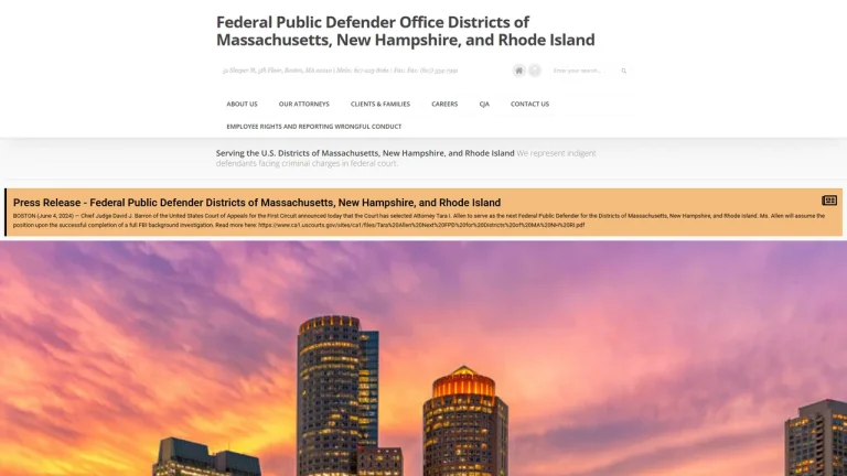 Federal Public Defender Office, Massachusetts - Boston, MA