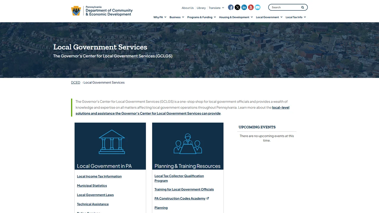 Governor's Center for Local Government Services - Pittsburgh, PA