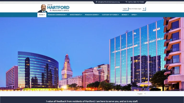 Hartford City Treasurer - Hartford, CT
