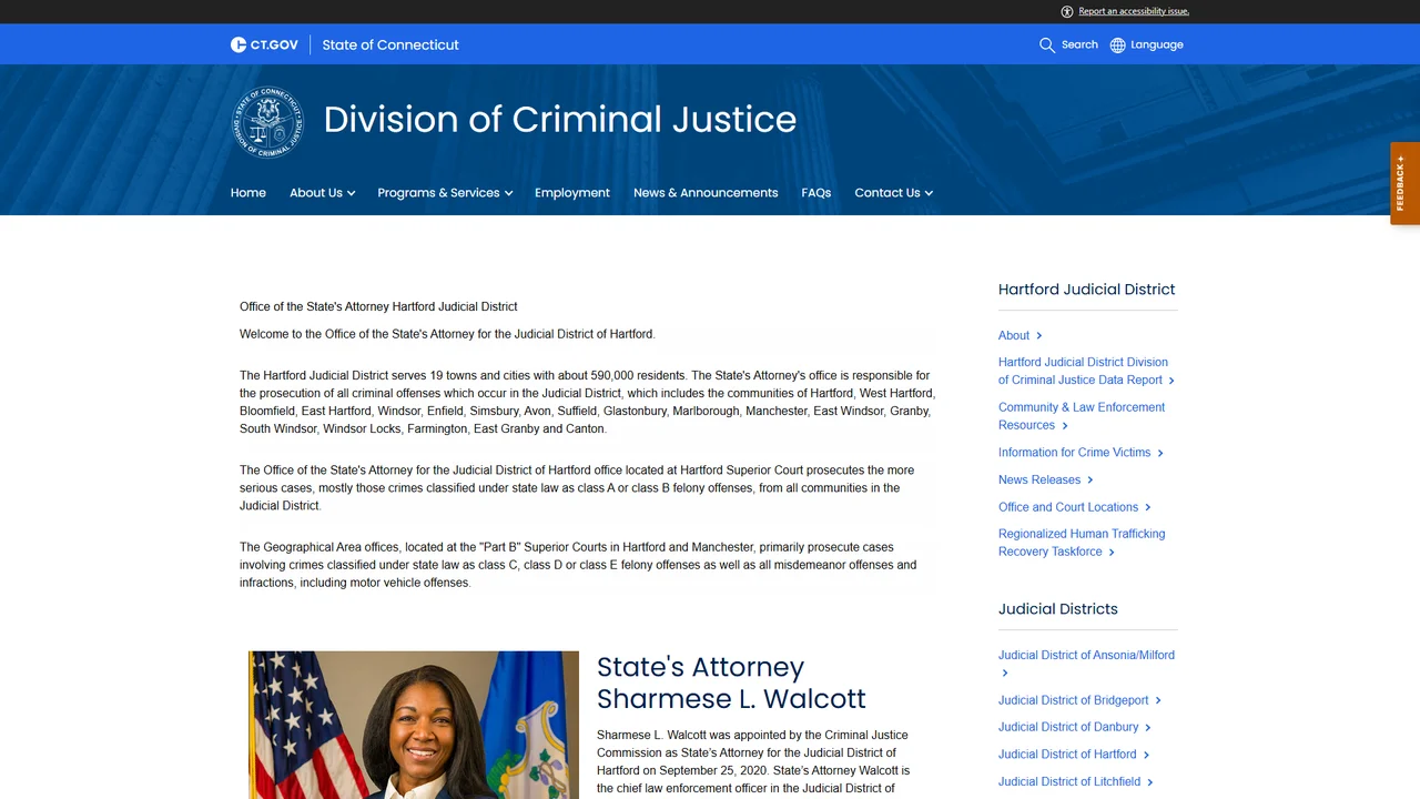 Hartford State's Attorney (G.A. 14) - Hartford, CT