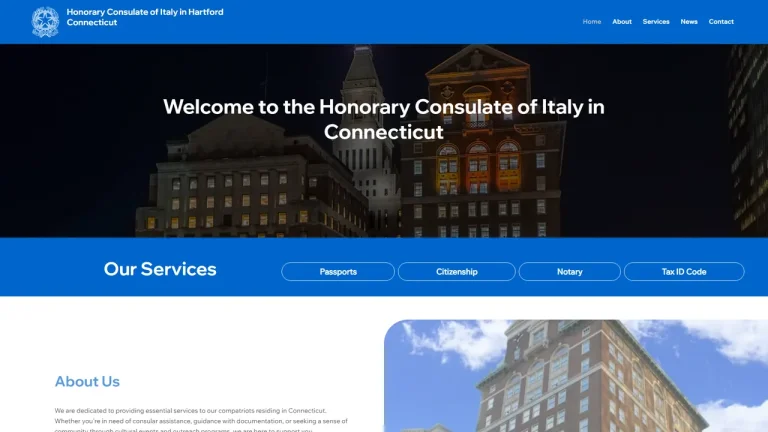 Honorary Consulate of Italy - Hartford, CT