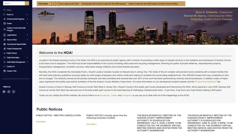 Hudson County Improvement Authority - Jersey City, NJ