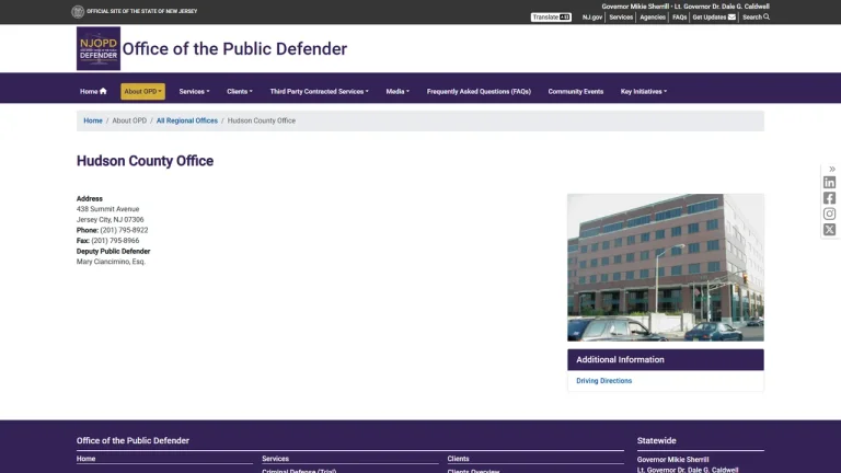 Hudson County Public Defender - Jersey City, NJ