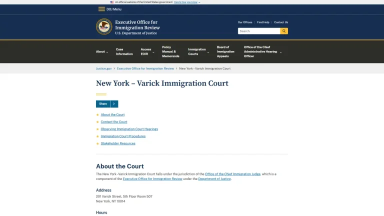 Immigration Court-Executive Office - New York, NY