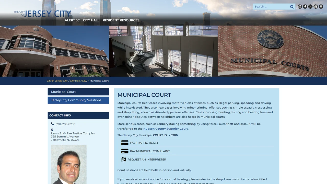 Jersey City Municipal Court - Jersey City, NJ