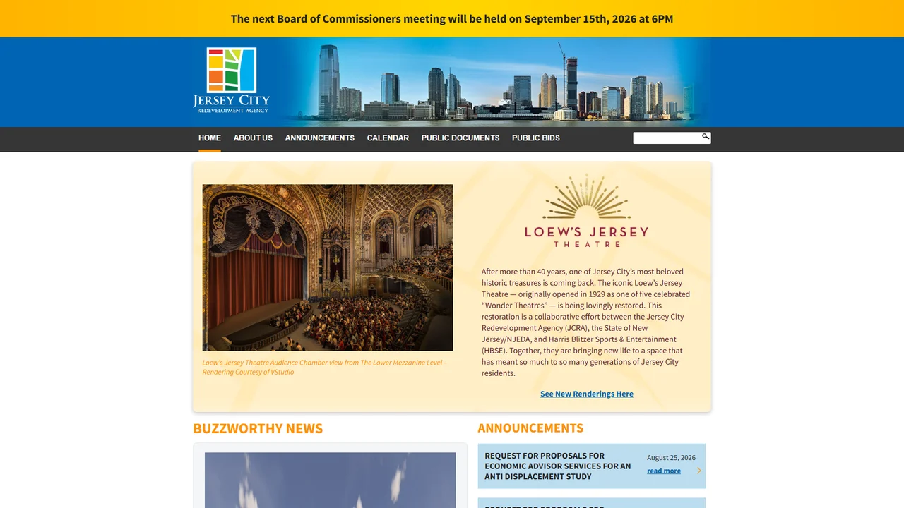 Jersey City Redevelopment Agency - Jersey City, NJ