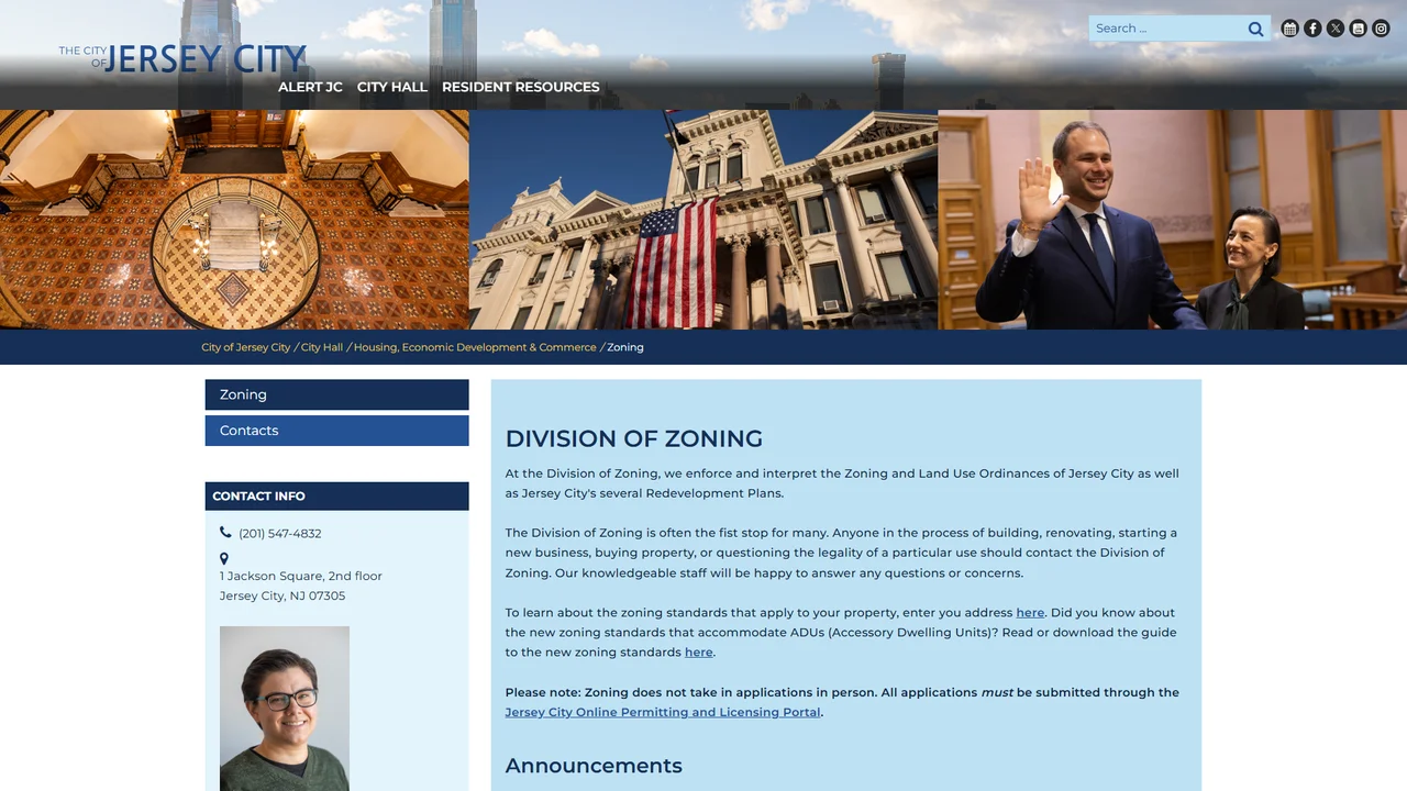 Jersey City Zoning Officer - Jersey City, NJ