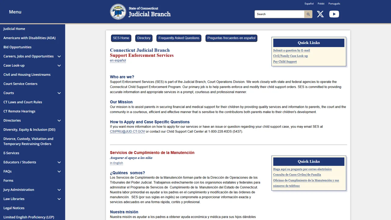 Judicial Department Child Support - Bridgeport, CT