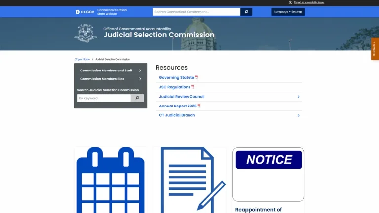 Judicial Selection Commission - Hartford, CT