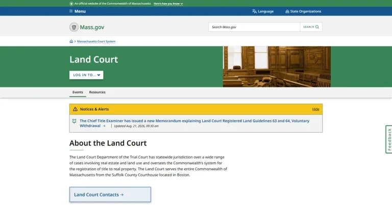 Land Court - Boston, MA