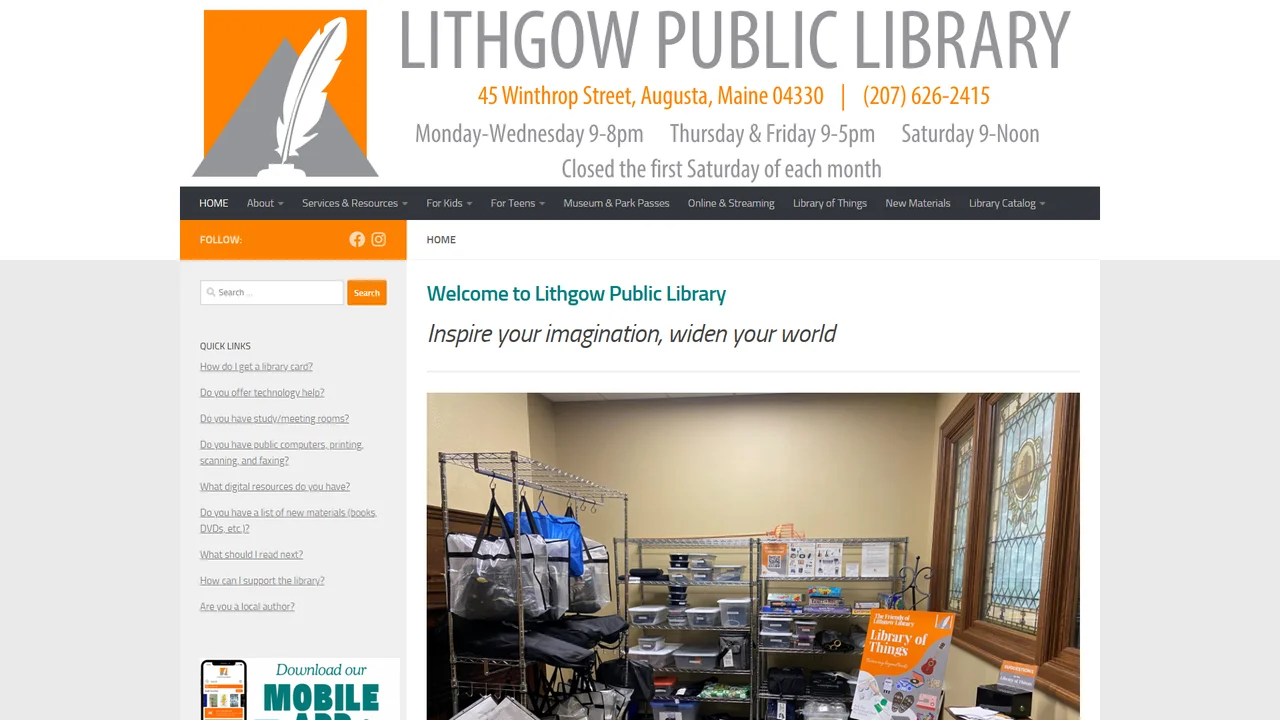 Lithgow Public Library - Augusta, ME