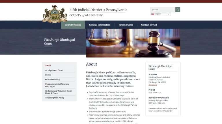 Magisterial District Court 05-0-04 - Pittsburgh, PA
