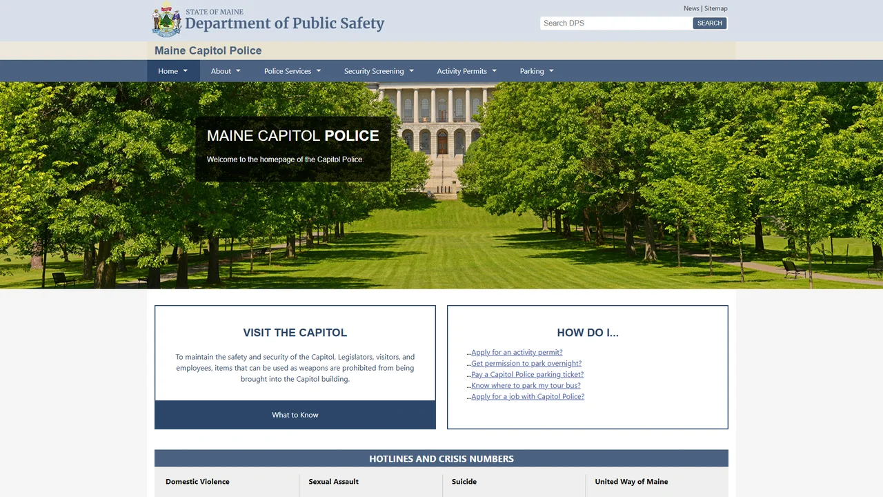 Maine Bureau of Capitol Police - Augusta, ME