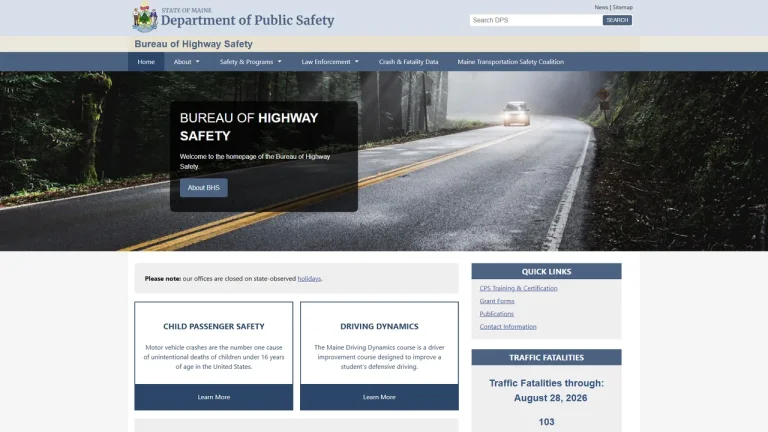 Maine Bureau of Highway Safety - Augusta, ME