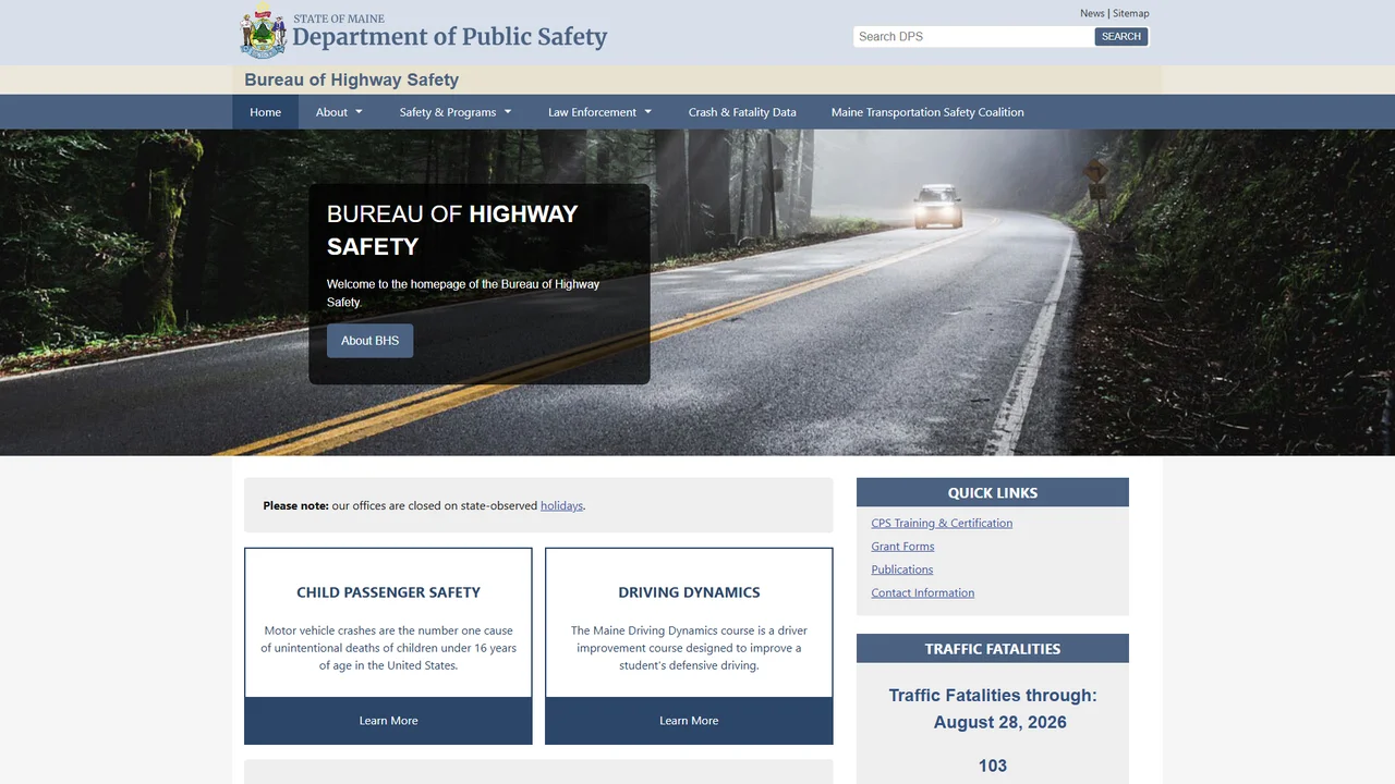 Maine Bureau of Highway Safety - Augusta, ME