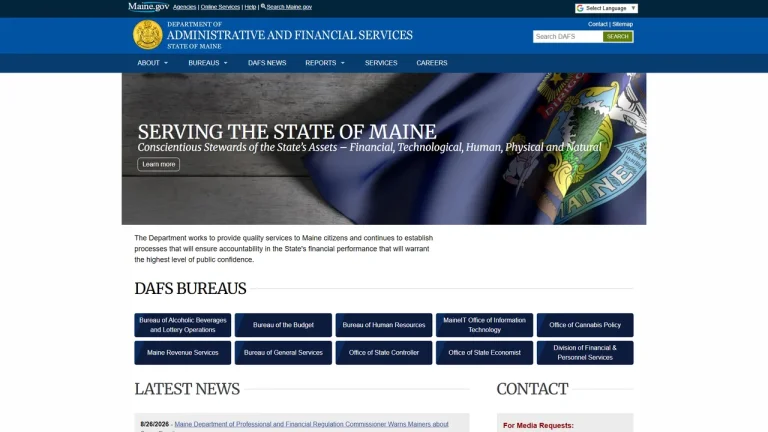 Maine Department of Administrative and Financial Services - Augusta, ME