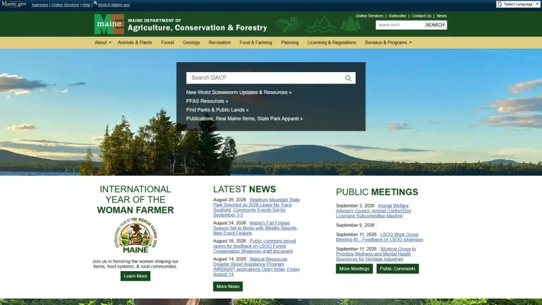 Maine Department of Agriculture, Conservation and Forestry - Augusta, ME