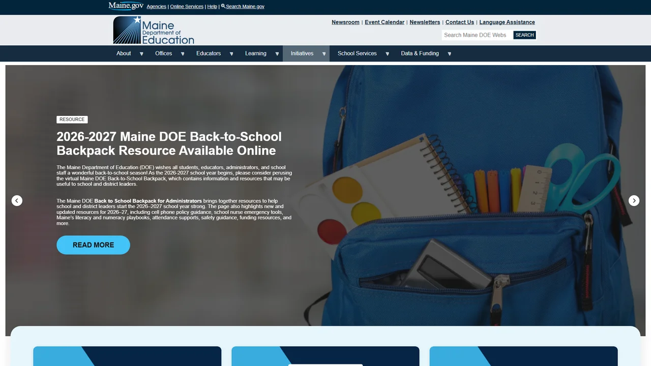 Maine Department of Education - Augusta, ME