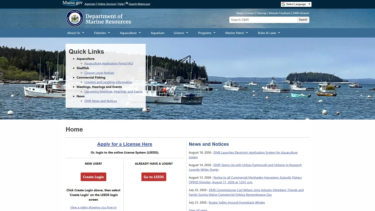 Maine Department of Marine Resources - Augusta, ME