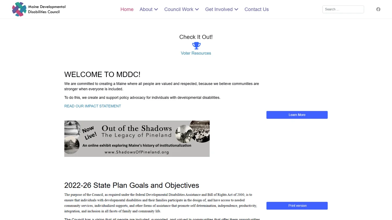 Maine Developmental Disabilities Council - Augusta, ME