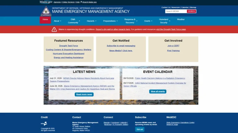 Maine Emergency Management Agency - Augusta, ME
