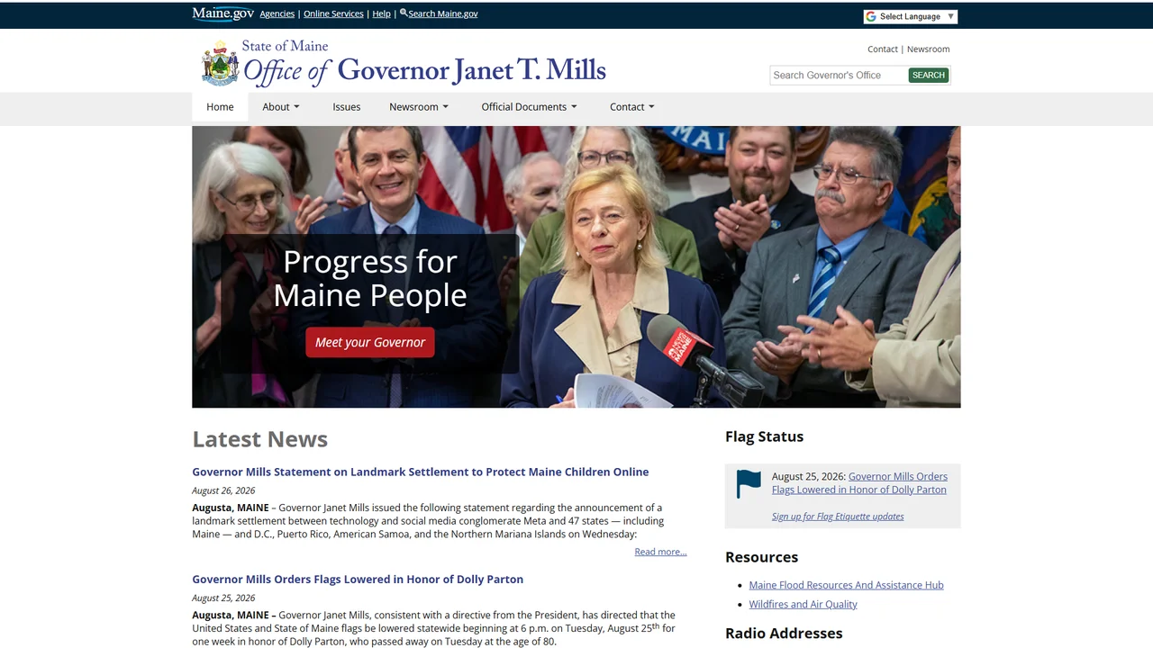 Maine Governor's Office - Augusta, ME