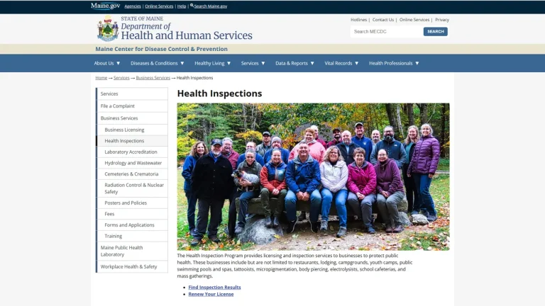 Maine Health Inspection Program - Augusta, ME