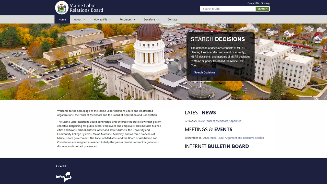 Maine Labor Relations Board - Augusta, ME