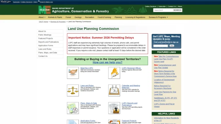 Maine Land Use Planning Commission - Augusta, ME