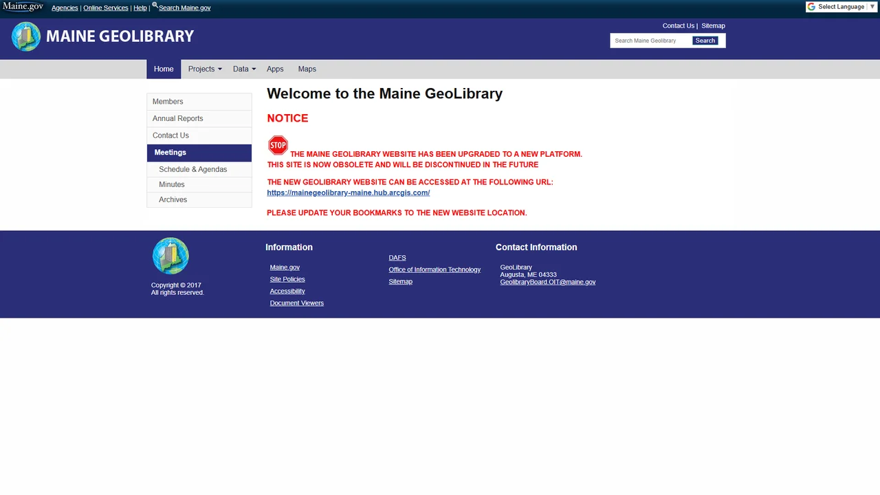 Maine Library of Geographic Information - Augusta, ME