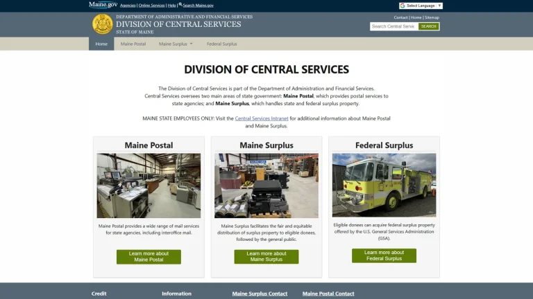 Maine State Agency for Surplus Property - Augusta, ME