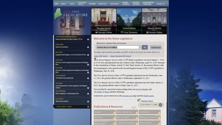Maine State Legislature - Augusta, ME
