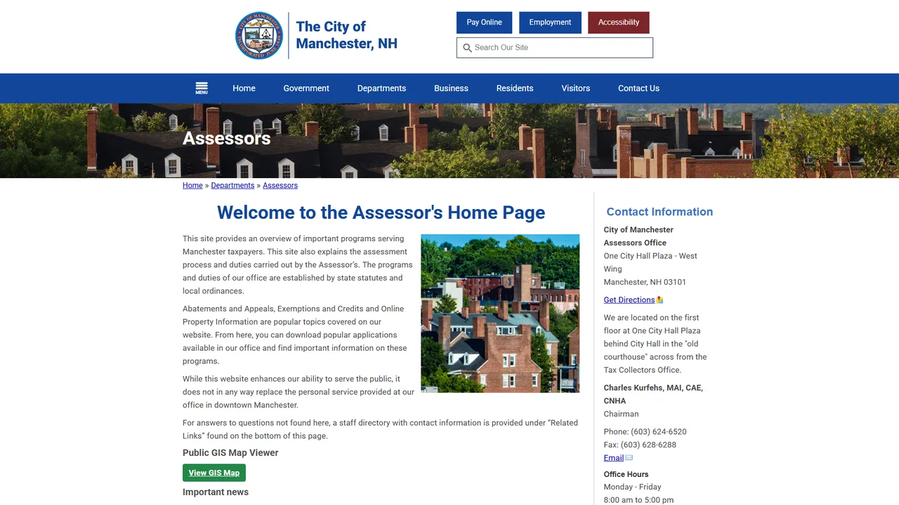 Manchester City Assessor - Manchester, NH