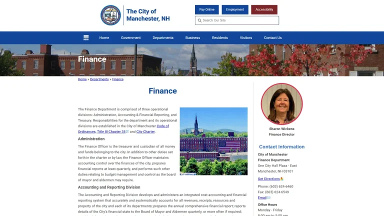 Manchester Finance Department - Manchester, NH